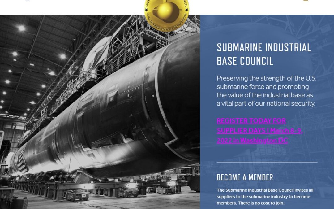 Submarine Industrial Base Council – Supplier Days